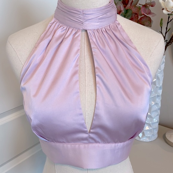 HANSEN & GRETEL | Pink Halter Top | Size Medium - Picture 6 of 10